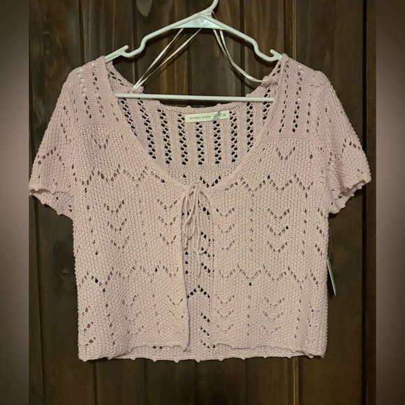 Altar'd State Light Pink Knit Top - Picture 1 of 5